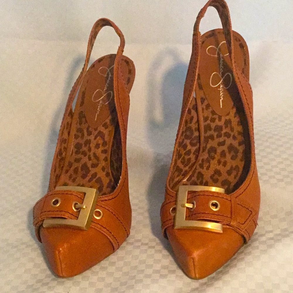 Jessica Simpson sling back heels